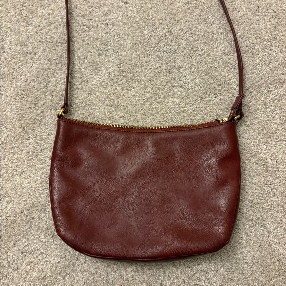 Banana Republic red leather purse
